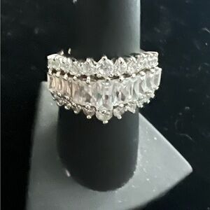 GORGEOUS ANNIVERSARY/ETERNITY CZ DIAMOND S925 STERLING SILVER RING